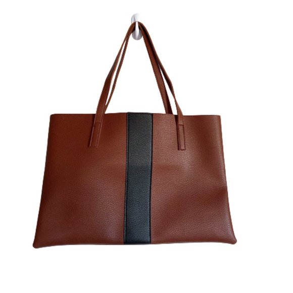 NWOT VINCE CAMUTO Vegan Leather Tote Bag - Picture 2 of 12